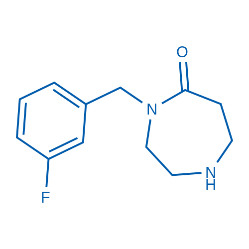 4-(3-Fluorobenzyl)-1,4-diazepan-5-one 50mg