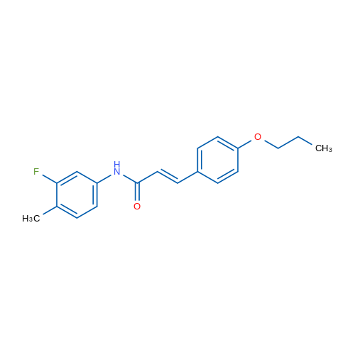 (2E)-N-(3-Fluoro-4-methylphenyl)-3-(4-propoxyphenyl)prop-2-enamide 1g