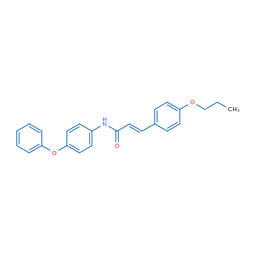 (2E)-N-(4-Phenoxyphenyl)-3-(4-propoxyphenyl)prop-2-enamide 1g