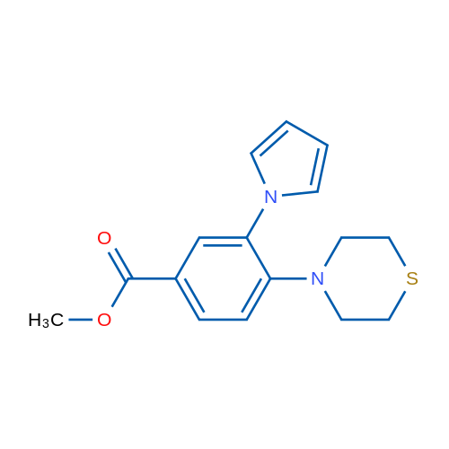 Methyl 3-(1H-pyrrol-1-yl)-4-(thiomorpholin-4-yl)benzoate 1g