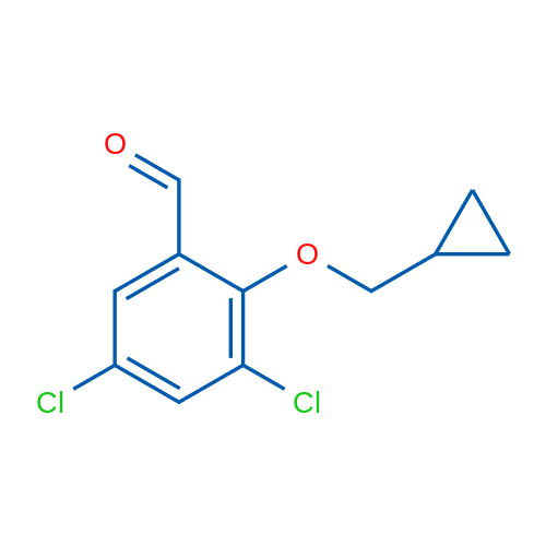 3,5-Dichloro-2-(cyclopropylmethoxy)benzaldehyde 1g