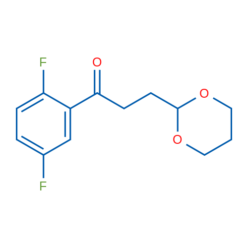 2',5'-Difluoro-3-(1,3-dioxan-2-yl)propiophenone 1g
