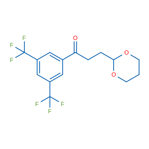 1-(3,5-Bis(trifluoromethyl)phenyl)-3-(1,3-dioxan-2-yl)propan-1-one 5g