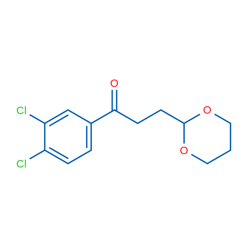 3',4'-Dichloro-3-(1,3-dioxan-2-yl)propiophenone 1g