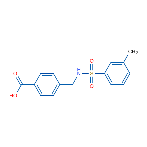 4-(((3-methylphenyl)sulfonamido)methyl)benzoic acid 5g