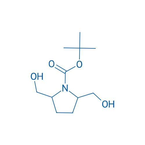 tert-Butyl 2,5-bis(hydroxymethyl)pyrrolidine-1-carboxylate 250mg