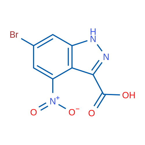 6-Bromo-4-nitro-1H-indazole-3-carboxylic acid 1g
