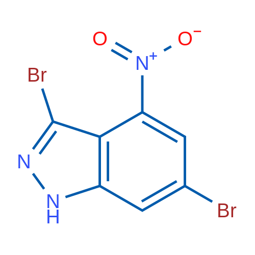 3,6-Dibromo-4-nitro-1H-indazole 1g