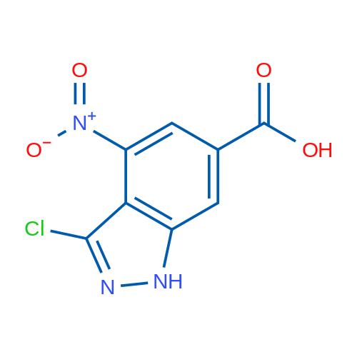 3-Chloro-4-nitro-1H-indazole-6-carboxylic acid 1g