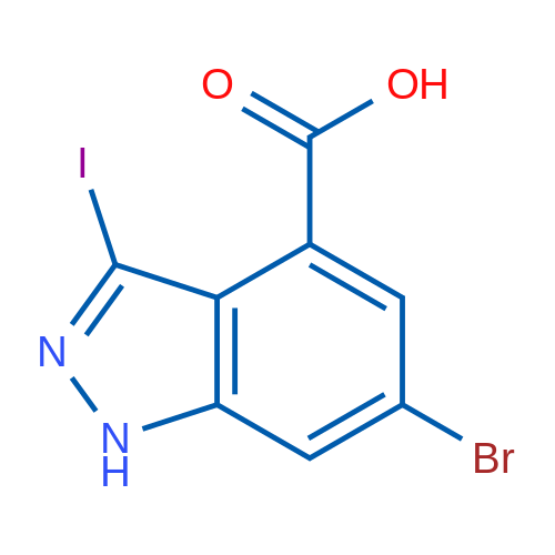 6-Bromo-3-iodo-1H-indazole-4-carboxylic acid 1g