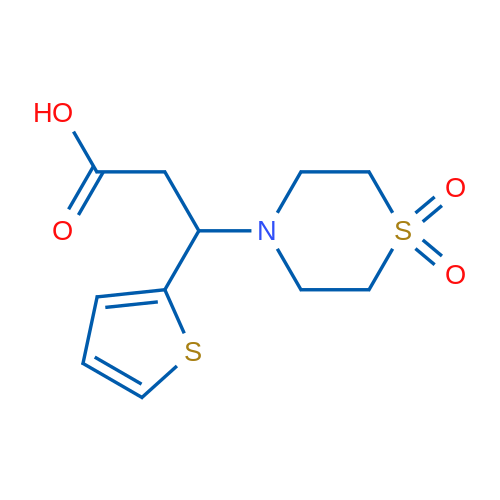 3-(1,1-Dioxidothiomorpholino)-3-(thiophen-2-yl)propanoic acid 1g