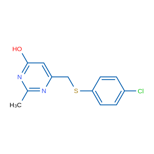 6-(((4-Chlorophenyl)thio)methyl)-2-methylpyrimidin-4-ol 5g