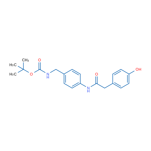 tert-Butyl 4-(2-(4-hydroxyphenyl)acetamido)benzylcarbamate 5g
