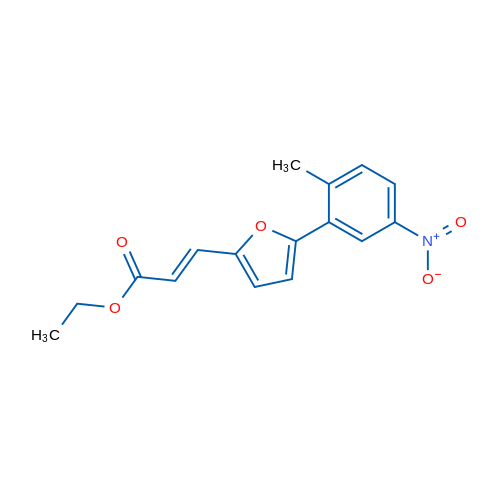 Ethyl 3-(5-(2-methyl-5-nitrophenyl)furan-2-yl)acrylate 1g