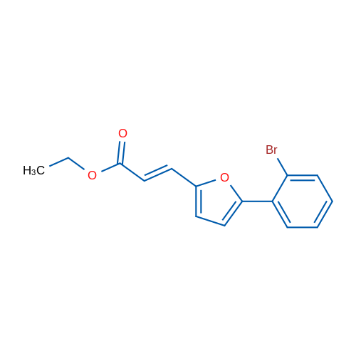 Ethyl 3-(5-(2-bromophenyl)furan-2-yl)acrylate 1g