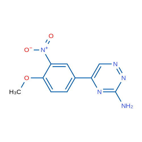 5-(4-Methoxy-3-nitrophenyl)-1,2,4-triazin-3-amine 1g