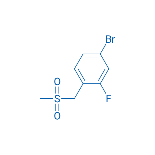 4-Bromo-2-fluoro-1-((methylsulfonyl)methyl)benzene 250mg