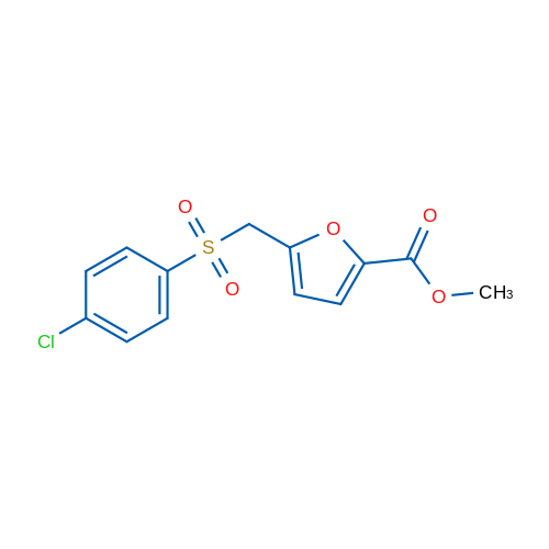 Methyl 5-(((4-chlorophenyl)sulfonyl)methyl)furan-2-carboxylate 5g