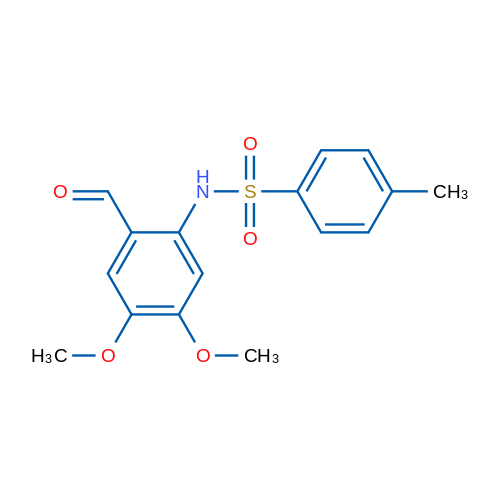 N-(2-Formyl-4,5-dimethoxyphenyl)-4-methylbenzenesulfonamide 1g