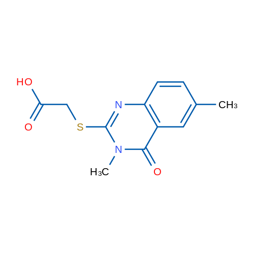 2-((3,6-Dimethyl-4-oxo-3,4-dihydroquinazolin-2-yl)thio)acetic acid 1g