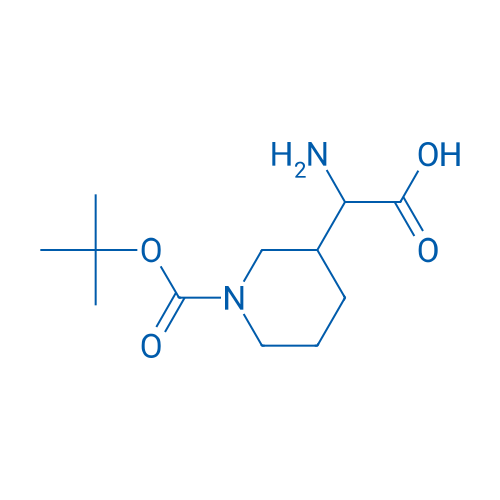 2-Amino-2-(1-(tert-butoxycarbonyl)piperidin-3-yl)acetic acid 250mg