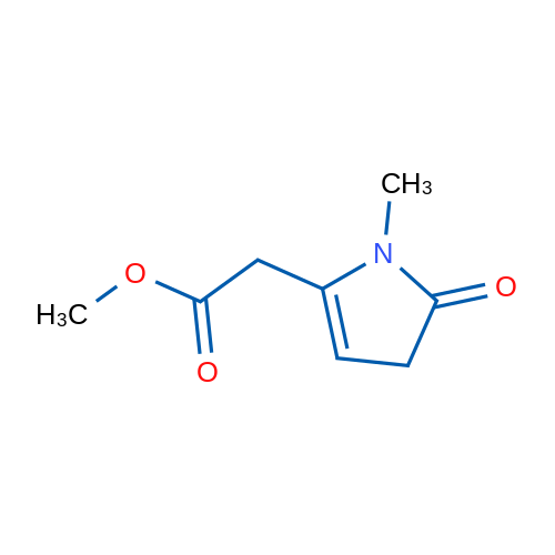 Methyl 2-(1-methyl-5-oxo-4,5-dihydro-1H-pyrrol-2-yl)acetate 1g