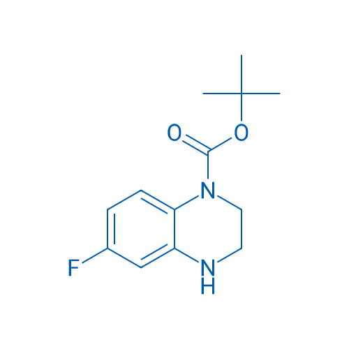 tert-Butyl 6-fluoro-3,4-dihydroquinoxaline-1(2H)-carboxylate 250mg