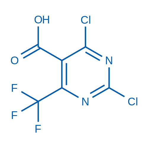 2,4-Dichloro-6-(trifluoromethyl)pyrimidine-5-carboxylic acid 100mg