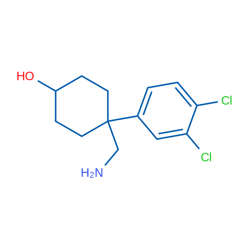 4-(Aminomethyl)-4-(3,4-dichlorophenyl)cyclohexanol 250mg