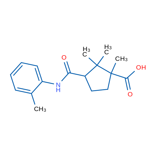 1,2,2-Trimethyl-3-(o-tolylcarbamoyl)cyclopentanecarboxylic acid 1g