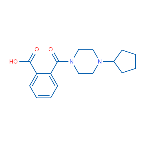 2-(4-cyclopentylpiperazine-1-carbonyl)benzoic acid 10g