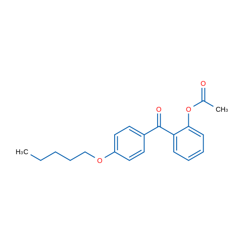 2-Acetoxy-4'-pentyloxybenzophenone 1g