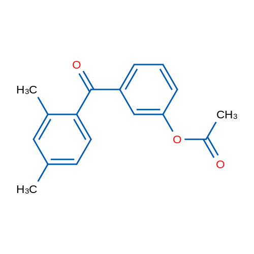 3-Acetoxy-2',4'-dimethylbenzophenone 1g