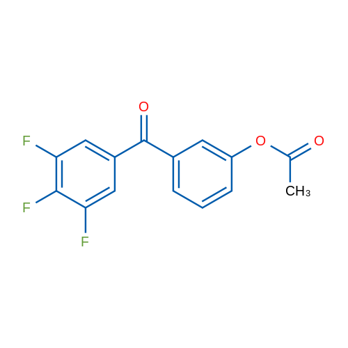 3-Acetoxy-3',4',5'-trifluorobenzophenone 1g