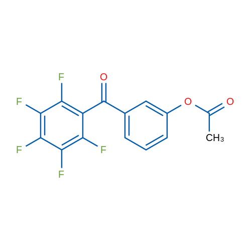 3-Acetoxy-2',3',4',5',6'-pentafluorobenzophenone 1g