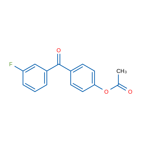 4-Acetoxy-3'-fluorobenzophenone 1g