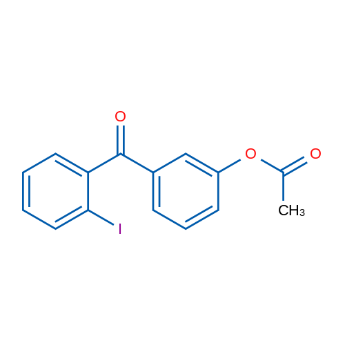 3-Acetoxy-2'-iodobenzophenone 1g
