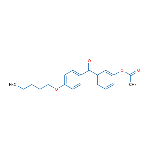 3-Acetoxy-4'-pentyloxybenzophenone 1g
