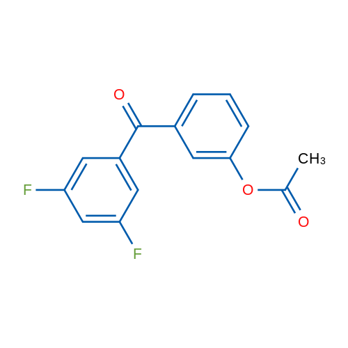 3-Acetoxy-3',5'-difluorobenzophenone 1g
