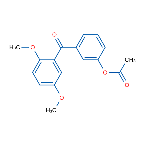 3-Acetoxy-2',5'-dimethoxybenzophenone 1g