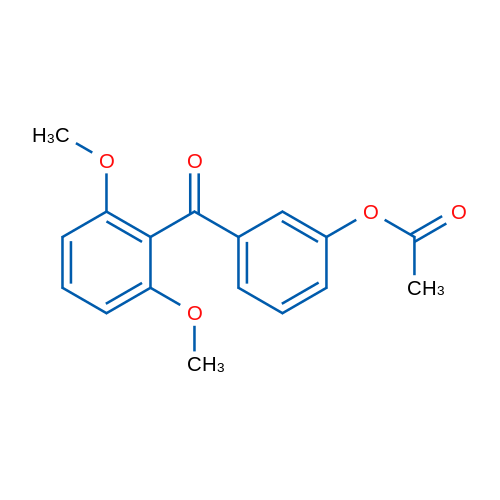 3-Acetoxy-2',6'-dimethoxybenzophenone 1g