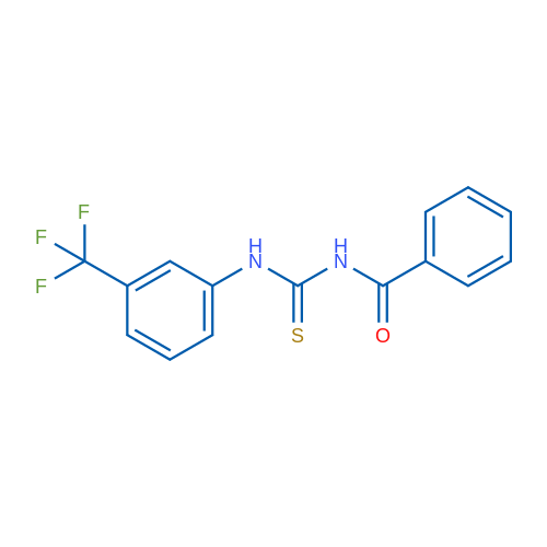 N-((3-(Trifluoromethyl)phenyl)carbamothioyl)benzamide 1g