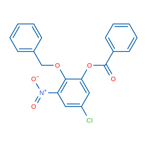 2-(Benzyloxy)-5-chloro-3-nitrophenyl benzoate 1g
