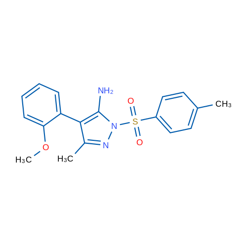4-(2-Methoxyphenyl)-3-methyl-1-tosyl-1H-pyrazol-5-amine 1g