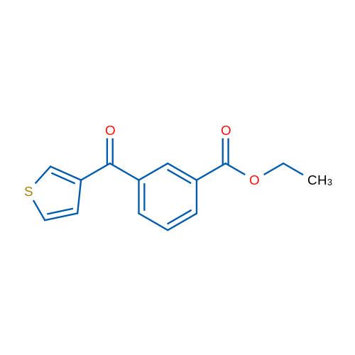 3-(3-Carboethoxybenzoyl)thiophene 1g