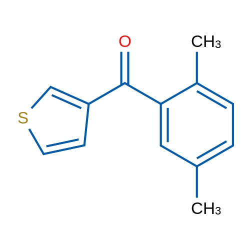3-(2,5-Dimethylbenzoyl)thiophene 1g