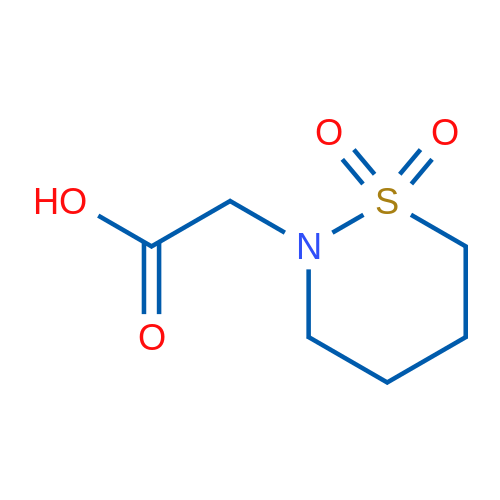 2-(1,1-Dioxido-1,2-thiazinan-2-yl)acetic acid 50mg