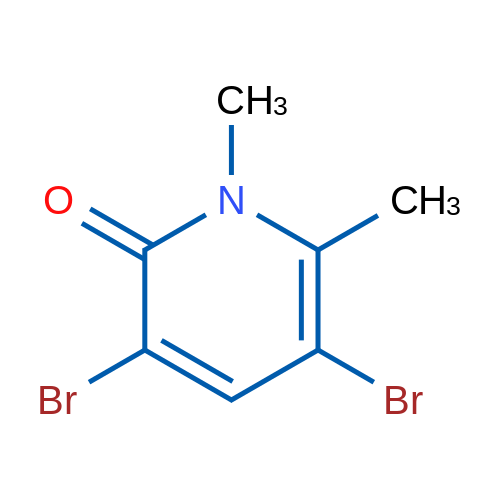 3,5-Dibromo-1,6-dimethylpyridin-2(1H)-one 250mg