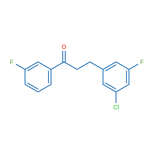 3-(3-Chloro-5-fluorophenyl)-3'-fluoropropiophenone 1g