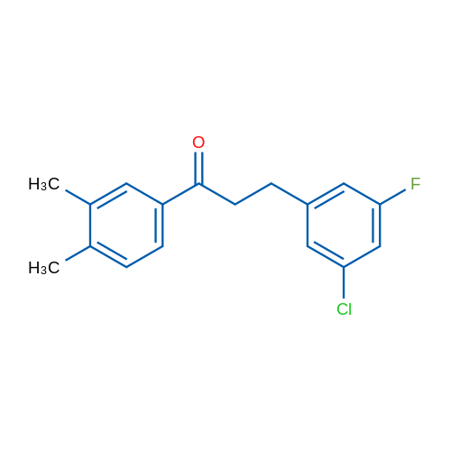 3-(3-Chloro-5-fluorophenyl)-3',4'-dimethylpropiophenone 1g